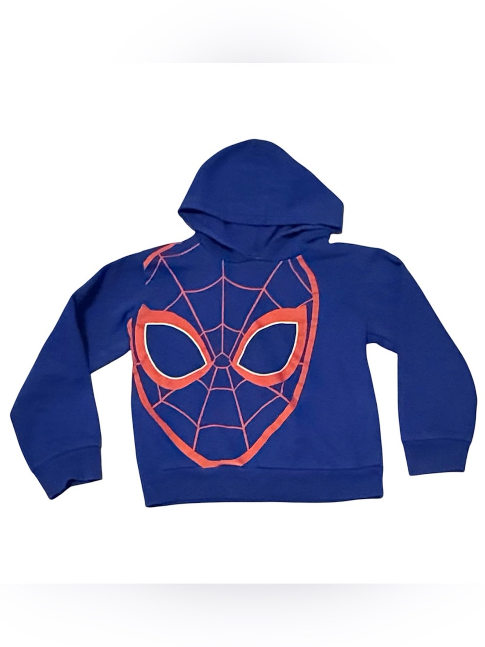Marvel Spider-Man Kids Sweatshirt Size 7 Navy Red Graphic Pullover